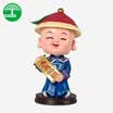 Light shade car ornaments shaking head car ornaments cartoon small clear official car supplies national culture creative gifts auspicious wishful