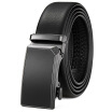 Goldlion belt mens automatic buckle belt automatic buckle casual simple mens pants with MS735413-12991 matte black 110-120CM