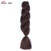 Ishow 24inch Synthetic Braiding Hair Pure Color HighTemperature KanekalonJumbo Braid Hair Extensions Crochet Yaki Texture 1pc100g