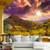 Photo Wallpaper Modern Balcony Sunset Landscape 3D Wall Murals Living Room TV Backdrop Wall Home Decor Papel De Parede 3D Sala