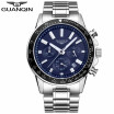 Guqnqin Mens Watch Fashion Trends Electronic Quartz Watch Business Sport Steel Watch