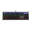 ET K1 Full Plunger Shaft Replaceable Shaft Metal Cover Multi-Color Backlit Mechanical Keyboard Black Shaft