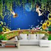 Custom Photo Wall Paper Angel To Send Blessing 3D Stereo Balcony Space Background Wall Mural Children Room Bedroom Wallpaper-3D