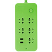 Better Webetter BTCH-U203Z 3m 5-hole socket Germany Bayer PC blocking fuel 24A dual USB fast charging iphone Applicable green