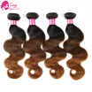 Ombre Virgin Brazilian Body Wave 4Pcs Ombre Human Hair Bundles Weaves