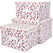Baicao Yuan dot environmental storage box finishing box clothes sundries storage box storage box large Chinese 30L 40 L 60 L 3 Pack