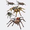 LMA Loma Car 3D Sticker Personality Sticker Spiderman Cartoon Sticker Set