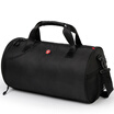 SWISSGEAR Travel Bag Leisure Sports Fitness Bag Shoulder Bag Shoes Luggage Bag Portable Cylinder Training Bag SA-9956 Black
