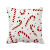 Christmas Crutch White Repeat Festival Square Throw Pillow Insert Cushion Cover Home Sofa Decor Gift