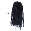 18" Marly Hair Crochet Braids 30 Roots Bug Marley Braiding Hair Synthetic Bulk Hair Extension Low Temperture Fiber Rated 50