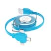 Love ant ianttek three-in-one retractable data cable data cable three-in-one Apple Type-c Andrews mobile phone charging line a drag three black