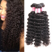 Fine Plus 7A Peruvian Deep Wave Human Hair 3 Bundles 100 Unprocessed Peruvian Human Hair Extensions Natural Color