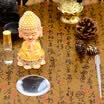 GREAT LIFE car perfume seat car decoration cute seat type diamond Maitreya Buddha statue men&women creative inner jewelry Buddha perfume seat silver yellow clothing