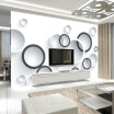 Custom Mural Wallpaper Modern Wall Painting 3D Stereoscopic Black And White Circles Living Room TV Backdrop Wallpaper Murals 3D