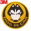 3M reflective dogincar safety warning car scratches car stickers car stickers diameter 10cm fluorescent yellow green