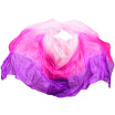 Silk Belly Dance Veil Shawl Scarf Belly Dance Practice Performance Silk Veils 250270114 cm PinkRosePurple