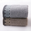 Gold towel home textile cotton thick towel leaves satin towel two gray brown 105g strip 70 34cm