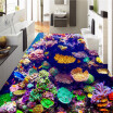 Free Shipping 3D beautiful coral floor painting self-adhesive living room bathroom bedroom lobby study flooring mural 250cmx200cm