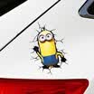LMA Loma car sticker 3D stickers simulation cracks through the wall stickers Leopard rearview mirror stickers car decoration