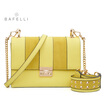 BAFELLI new arrival split leather shoulder bag wide shoulder strap frosted suede cowhide crossbody bag women messenger bags