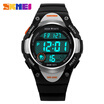 Kids Digital LCD Rubber Waterproof Sporty Wrist Watch