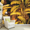 Custom 3d mural 3D custom personality banana leaves background wallpaper bedroom living room decorative mural