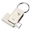 DM PD020 USB flash drive OTG mobile phone U disk 16GB U disk full metal 360 degree rotation mini OTG mobile computer dual-use silver