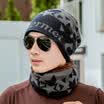 Yu Zhaolin YUZHAOLIN male winter thick padded warm wool cap winter plus cashmere windproof biker men hit color cap blue green hit color