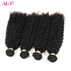 Alot cheap peruvian virgin 4 pcs a lot remy unprocessed hair extension7A high quality kinky curly