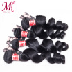 Human Hair Loose Wave Virgin Hair Good Quality Brazilian Loose Wave Virgin Hair Bundles 4pc Brazilian Hair Weave Loose Curl