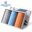 Urban Beauty Men&39s Underwear Men&39s Comfortable Breathable Solid Color Waist Boxer Men&39s Combination Panties 4 Pack BK17K07 Flower AshFlower GreyDark BlueDark Blue M