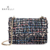 BAFELLI wool sequined bag multicolor hasp bolsos mujer simple panelled chains crossbody bag black women messenger bags