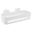 Netease carefully selected square hollow suction cup racks seamless adsorption drain bathroom storage rack design 3 kg load-bearing kitchen bathroom finishing frame white