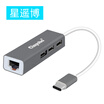 Chongyobo Cinyobo CYB-S8T2 Type-c docking transfer card splitter USB-C turn 20HUB hub USB31 Apple Mac notebook converter gray