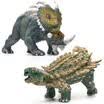 Mom&Dad babamama Dinosaur Small Manicure Dragon Dragon Model Childrens Puzzle Early Learning Teaching aid Jurassic Animal Model Toys Two Pack 666-3