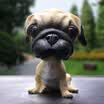 Jun Hao car ornaments shaking head doll car interior simulation dog car creative jewelry cartoon doll car supplies pug