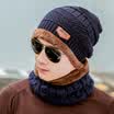 Yu Zhaolin YUZHAOLIN hat male warm wool hat plus velvet knit hat winter windbreaker bib men&39s twist cap black