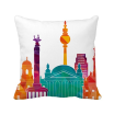 Germany Famous Landmark Set Square Throw Pillow Insert Cushion Cover Home Sofa Decor Gift