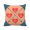 Valentines day Pink Blue Love Square Throw Pillow Insert Cushion Cover Home Sofa Decor Gift