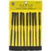 Wick Wico WK9113 Assorted plastic file round flat square triangle double semi-circle oval woodworking 3140mm