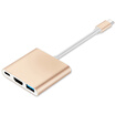 Branch Type-C HDMI HD Converter USB-C Docking Station USB30HUB Splitter LK-TH002 Zinc Alloy Gold