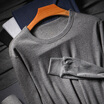 Nanjiren thin round neck thermal underwear cotton slim bottoming shirt