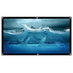 Kagaku 100-inch 169 White Plastic Simple Curtain Wall Curtain Projector Curtain Screen Projector Curtain Projector Screen Projection Screen Simple Screen Curtain Movie Screen