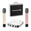 Newman MC08 car phone sing k dynamic double microphone car ktv wireless microphone Bluetooth outdoor portable Shenmai one with two microphone white