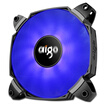 Patriot aigo BX12 dual fan deep sea blue 12CM chassis fan small 4pin PWM temperature control interface dual fan water turbocharger double shock donated 4 screws