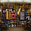 Custom Photo Wall Paper 3D Stereoscopic Embossed Creative Fashion English Letters LOVE Restaurant Cafe Background Mural Decor