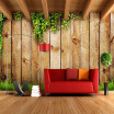 Custom photo wallpaper television background wallpaper living room sofa European 3D stereo wood mural wallpaper