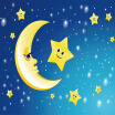 Custom 3D Mural Wall Paper Cute Cartoon Moon&the Stars Photo Wallpaper For Kids Room Bedroom Living Room Home Decor Painting