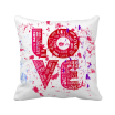 Valentines Day Pink Love Painting Square Throw Pillow Insert Cushion Cover Home Sofa Decor Gift