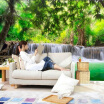 Custom 3D Photo Wallpaper Nature Landscape Waterfall Mural Living Room TV Background Wall Murals Wallpaper Papel De Parede 3D